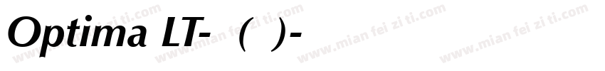 Optima LT-常规(西方)字体转换